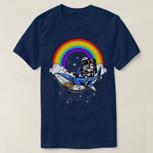 Weltraumfahrerhai T-Shirt (Design vorne)