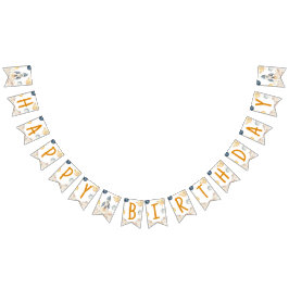 Weltraumfahrt auf der Sun Birthday Party Wimpelkette