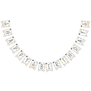 Weltraumfahrt auf der Sun Birthday Party Wimpelkette