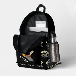 Weltraumfahrt eines Raketenführers Bedruckter Rucksack