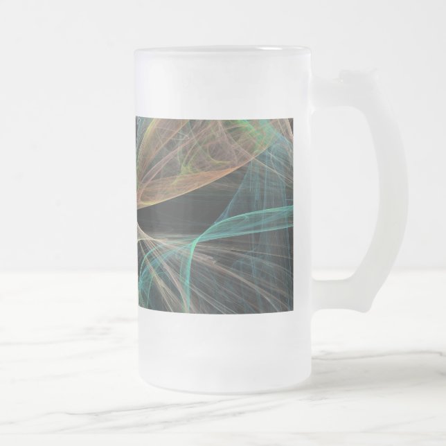 Weltraumfantasie Mattglas Bierglas (Rechts)