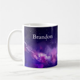 Weltraumfantasy, Lila Himmel Kaffeetasse
