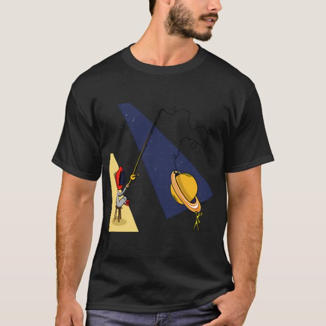 Weltraumfischen T-Shirt (Vorderseite)