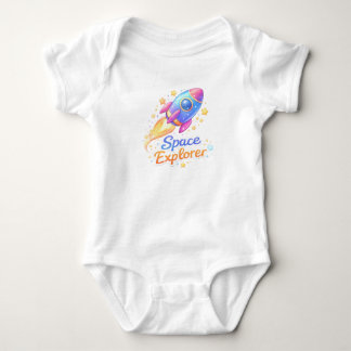 Weltraumforscher-Raketen-Baby-Body Baby Strampler