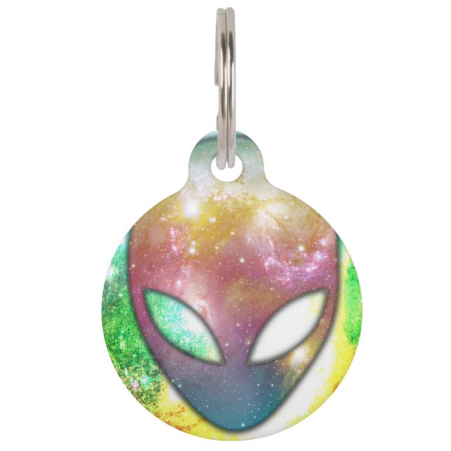Weltraumforschung Alien Haustiermarke (Vorderseite)