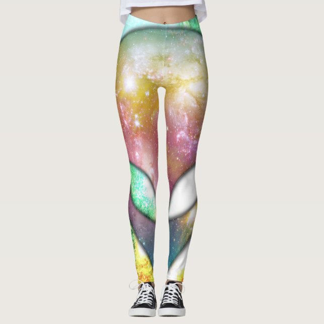 Weltraumforschung Alien Leggings (Vorderseite)