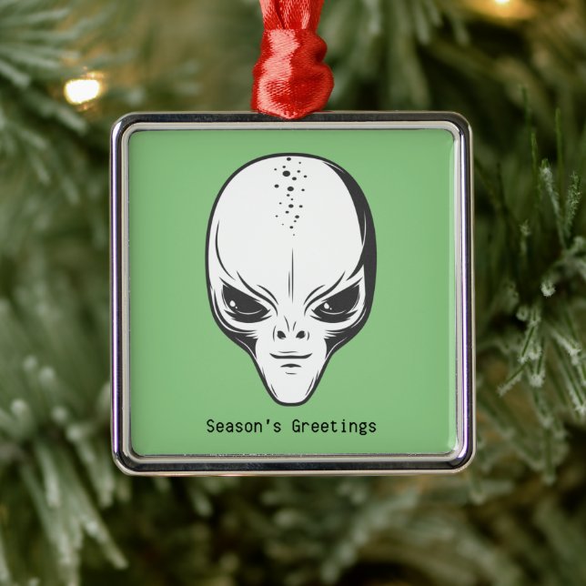 Weltraumforschung Alien Ornament Aus Metall (Baum)