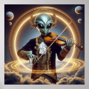 Weltraumforschung Alien Poster