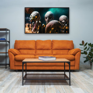 Weltraumforschung Alien Poster