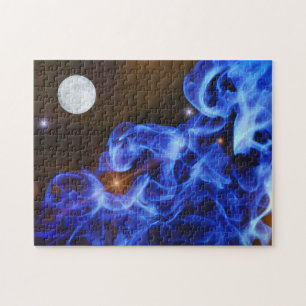 Weltraumforschung Moon Stars Art Puzzle