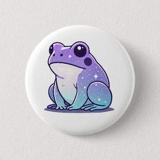 Weltraumfrosch-Abzeichen Button