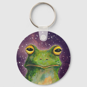Weltraumfrosch Schlüsselanhänger