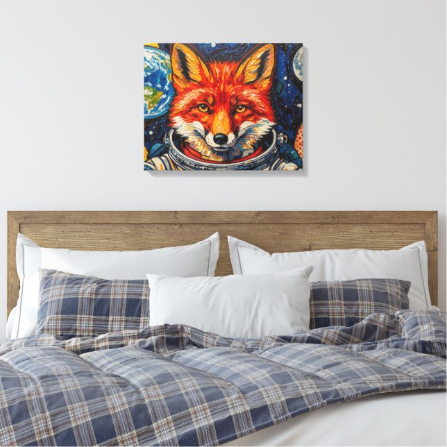 WELTRAUMFÜCHSE 2 LEINWANDDRUCK (Insitu (Schlafzimmer))