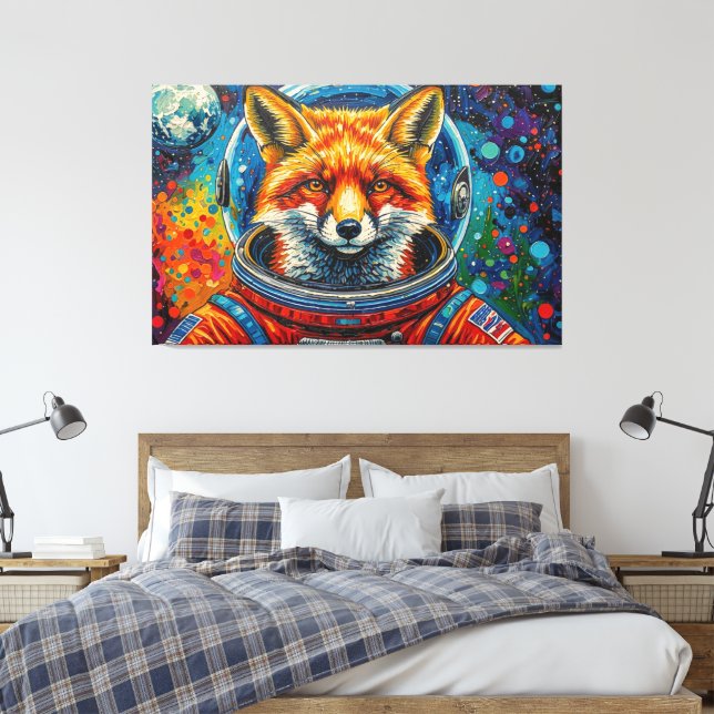 WELTRAUMFÜCHSE 2 LEINWANDDRUCK (Insitu (Schlafzimmer))