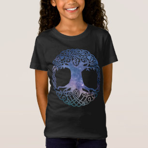 Weltraumgalaxie Celtic Tree of Life T-Shirt