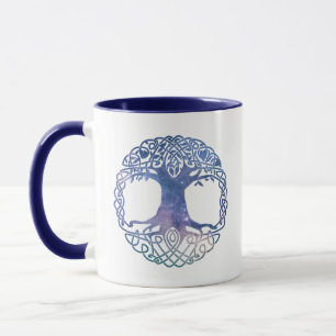 Weltraumgalaxie Celtic Tree of Life Tasse