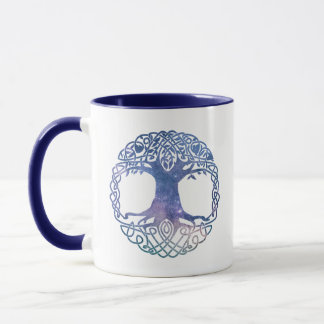 Weltraumgalaxie Celtic Tree of Life Tasse