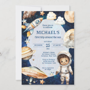 Weltraumgalaxie Erster Ausflug rund um die Sonne G Einladung