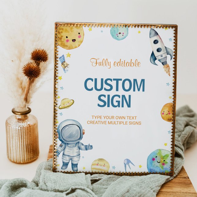 Weltraumgalaxie Geburtstagsgeschenk - erste Reise  Poster (Von Creator hochgeladen)