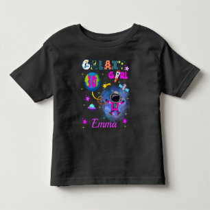 Weltraumgalaxie Girl Geburtstagsparty Kleinkind T-shirt