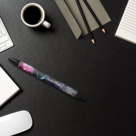 Weltraumgalaxie-Sonnensystem Mit Monogramm Kugelschreiber