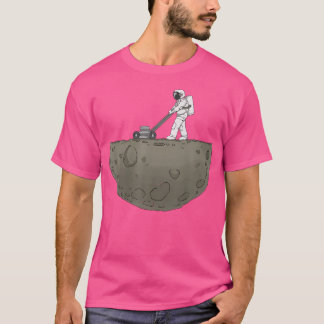 Weltraumgärtner - Astronaut mäht den Rasen auf dem T-Shirt