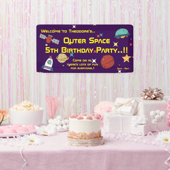 WeltraumGeburtstagsfeier Banner (Party)