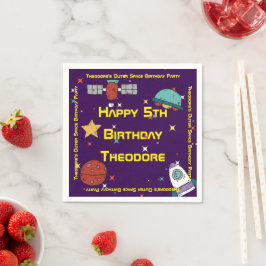 WeltraumGeburtstagsfeier Serviette