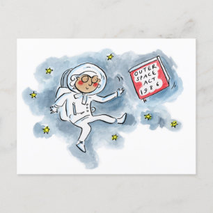 Weltraumgesetz 1986 postkarte