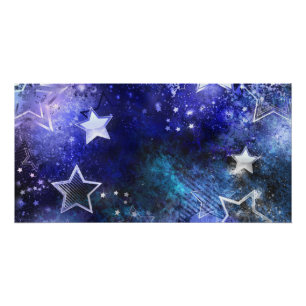 Weltraumhintergrund mit Sternen Poster