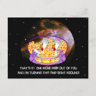 Weltraumhühner Postkarte