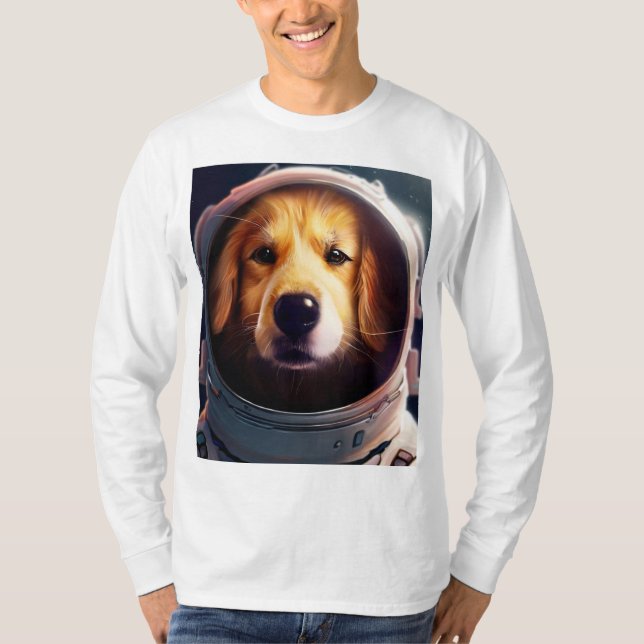 Weltraumhund T-Shirt (Vorderseite)