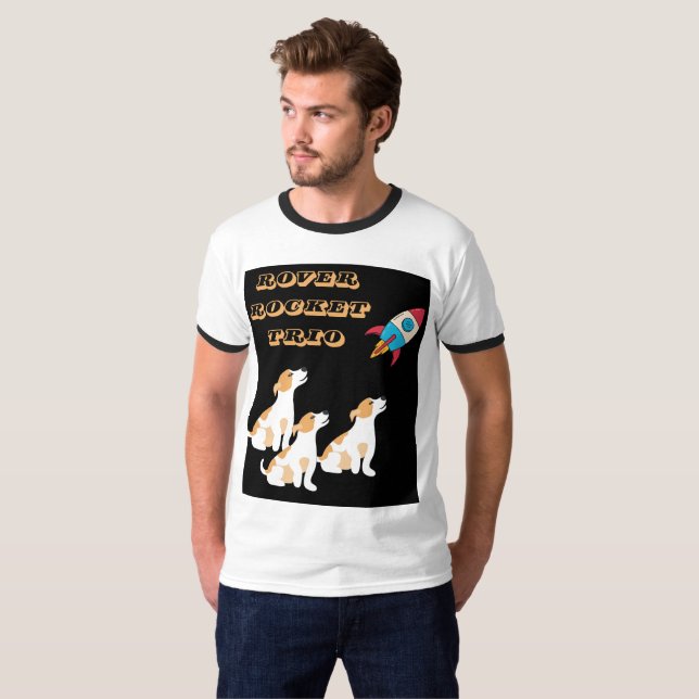 Weltraumhunde sind bereit für Liftoff, um die Gala T-Shirt (Vorne ganz)