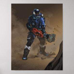 Weltraumingenieure 2-Bohrkarte Poster