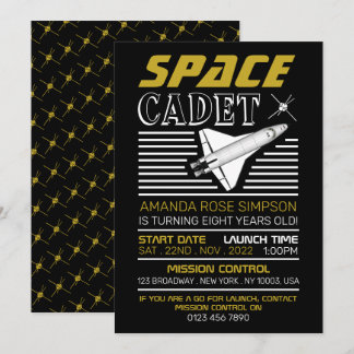 Weltraumkadet, Raumsonde, Geburtstag Einladung