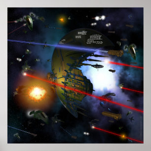 Weltraumkampf Poster
