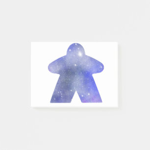 Weltraumkapsel in Blau Post-it Klebezettel