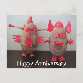 Weltraumkartoffeln Happy Jubiläum Postkarte