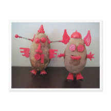 Weltraumkartoffeln Postkarte