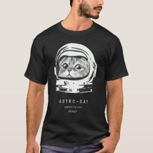 Weltraumkatze Astronaut Katzen Kosmisch Reisende A T-Shirt