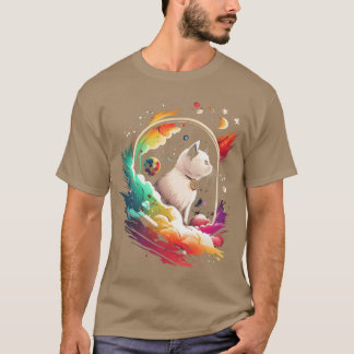 Weltraumkatze auf Galay Cat Lover Retro T-Shirt