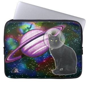 Weltraumkatze Cosmo Laptopschutzhülle
