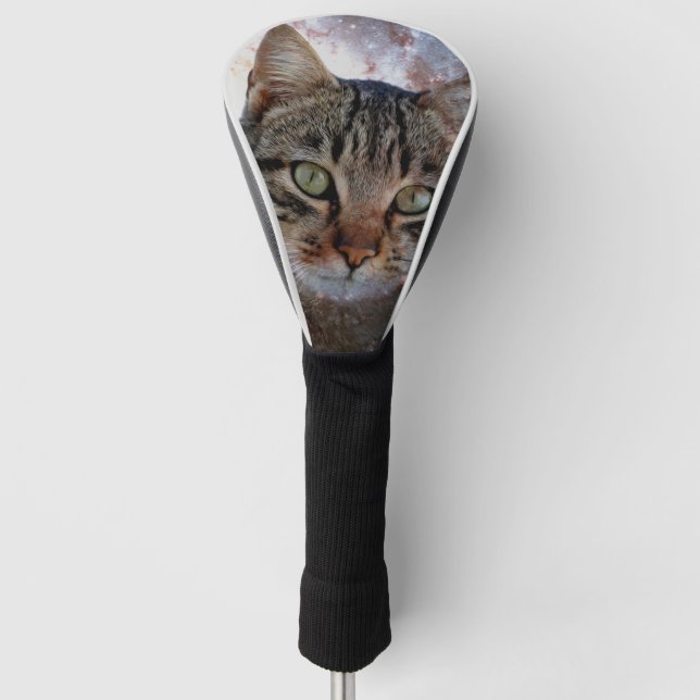 Weltraumkatze Golf Headcover (Vorderseite)