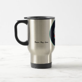 Weltraumkatze-Kaffeetasse - Kosmische Kitty-Astron Reisebecher