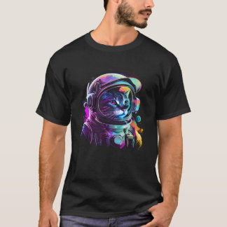 Weltraumkatze Kitty Astronaut Tierschaum Galaxie T-Shirt