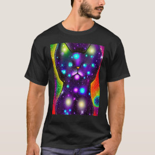 Weltraumkatze Kitty Kitten im Katzenstil 12 T-Shirt