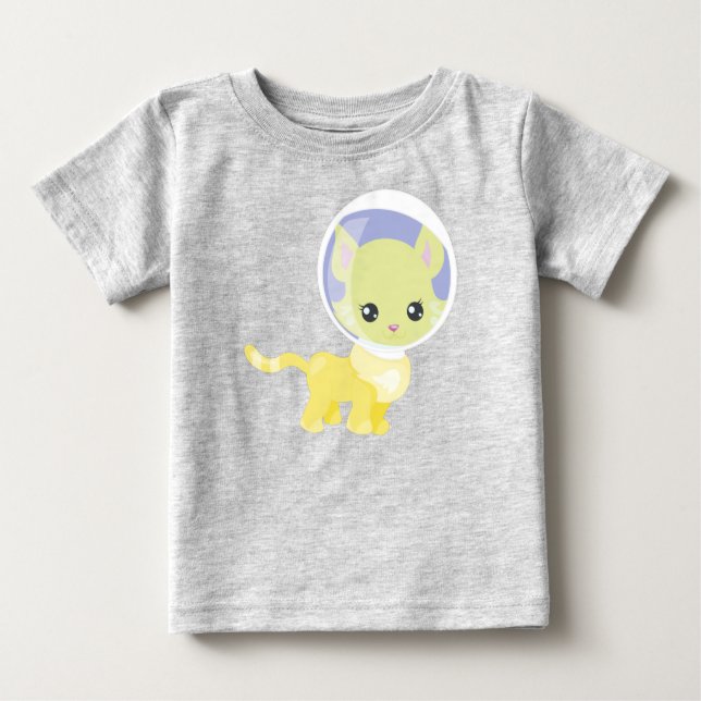 Weltraumkatze, Kosmonaut, Astronaut, Weltraum, Nie Baby T-shirt (Vorderseite)