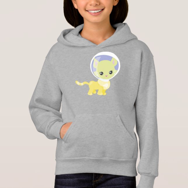 Weltraumkatze, Kosmonaut, Astronaut, Weltraum, Nie Hoodie (Vorderseite)