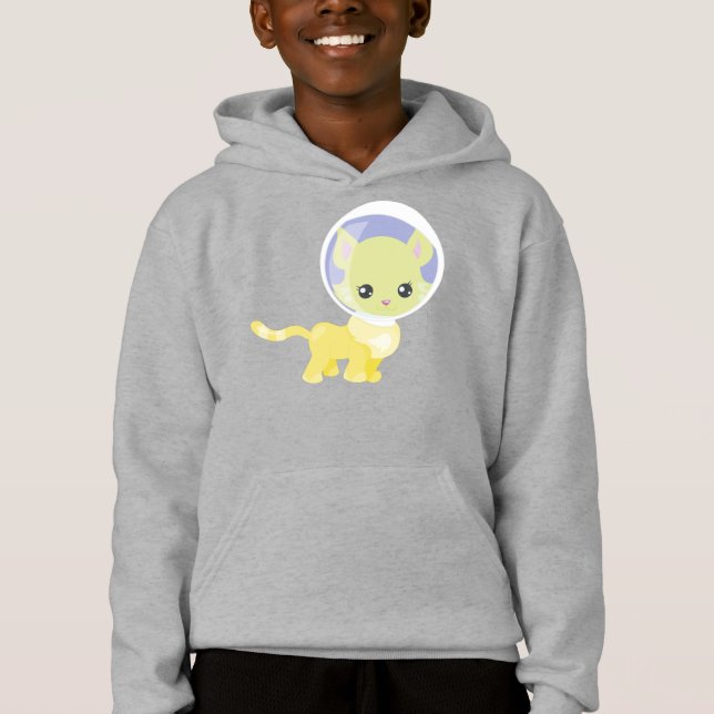 Weltraumkatze, Kosmonaut, Astronaut, Weltraum, Nie Hoodie (Vorderseite)