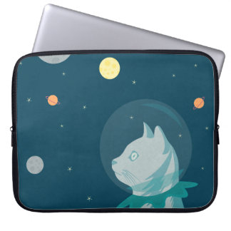 Weltraumkatze Laptopschutzhülle